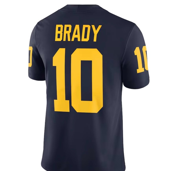 🐐 Brady Nike Michigan Jersey rare Jordan/Big10 crest men’s M stitched. - Picture 11 of 11